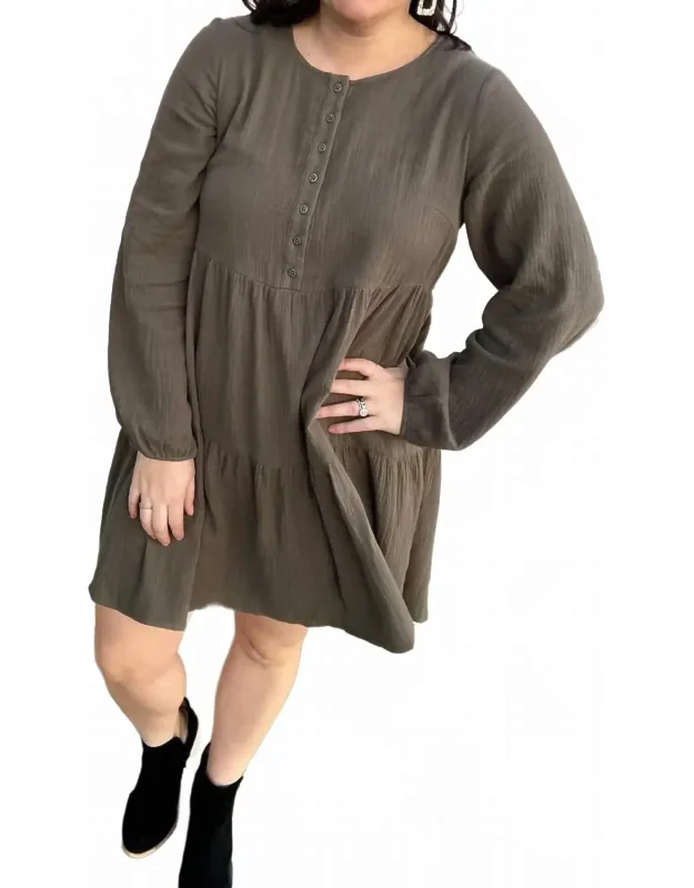 Gauze Tiered Dress