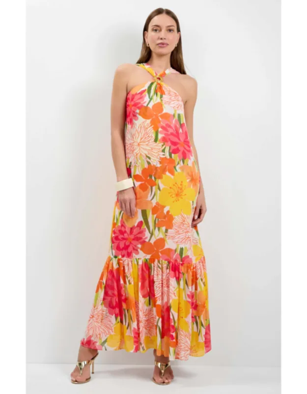 Navigli Sleeveless Maxi With Elegant Maxi Length And Twist Front