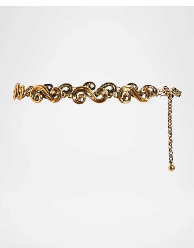 Paisley Applique Chain Belt