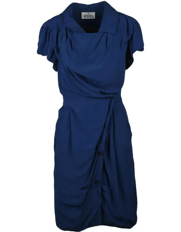 Asymmetric Draped Dress