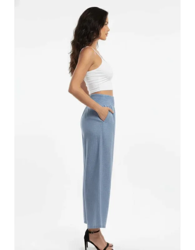 Lightweight High-waisted Wide-leg Lounge Pants