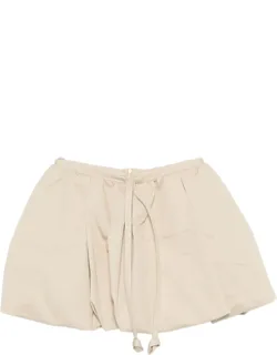 Bow-detail Bubble-hem Skirt