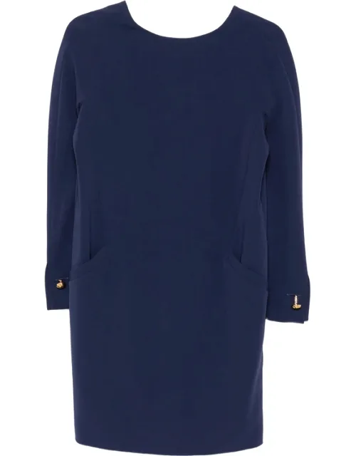 Button-cuff Mini Dress