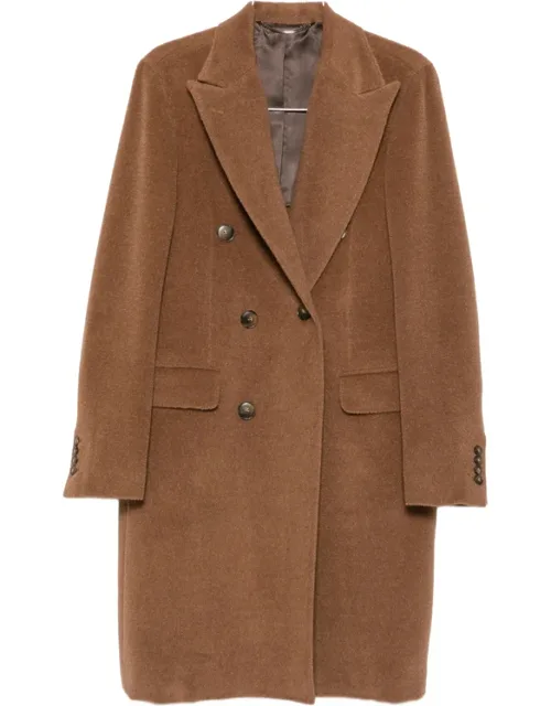 Double-breasted Peak-lapel Coat