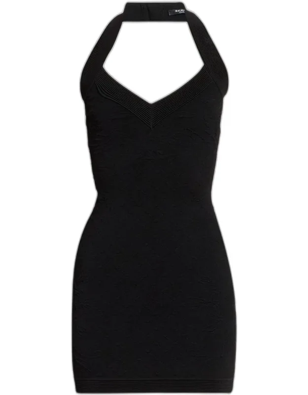 Knit Halter Mini Dress