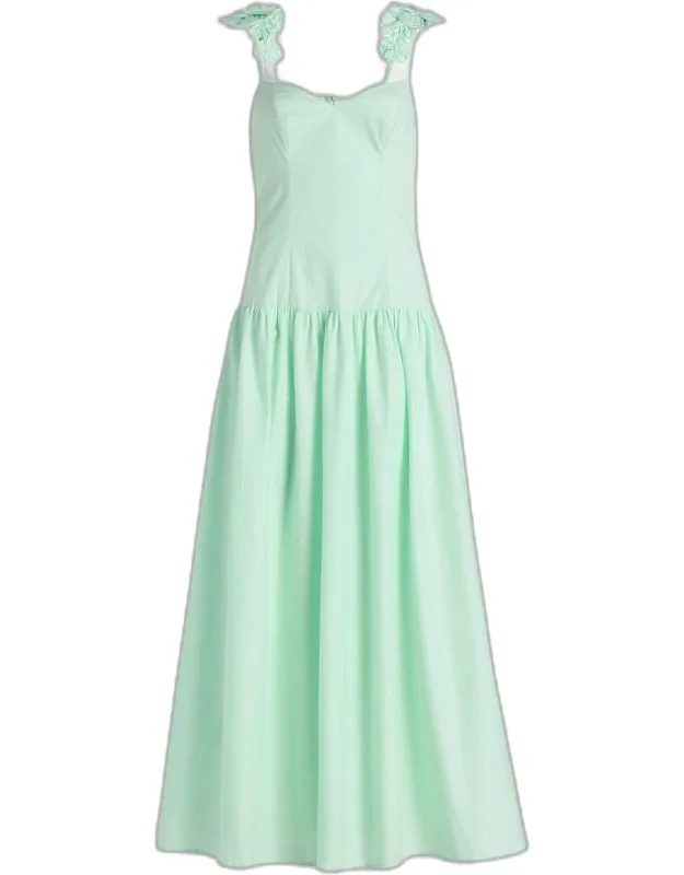 Cotton Flower Maxi Dress