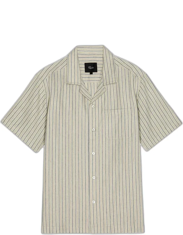 Ely Striped Linen-cotton Camp Shirt