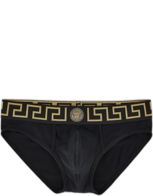 Medusa Key Cotton Jersey Briefs