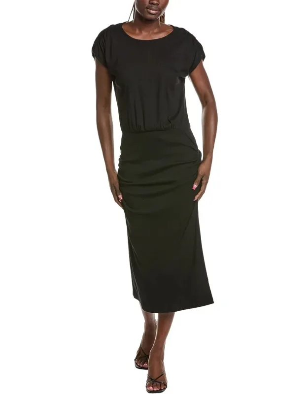 Gathered Midi Dress