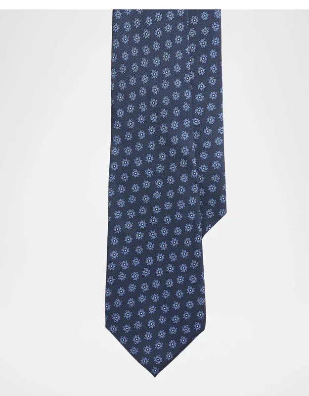 Geometric-print Silk Tie