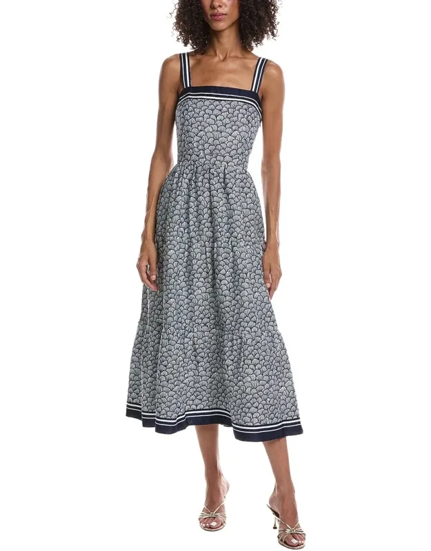 Tank Square Neck Tiered Maxi Dress