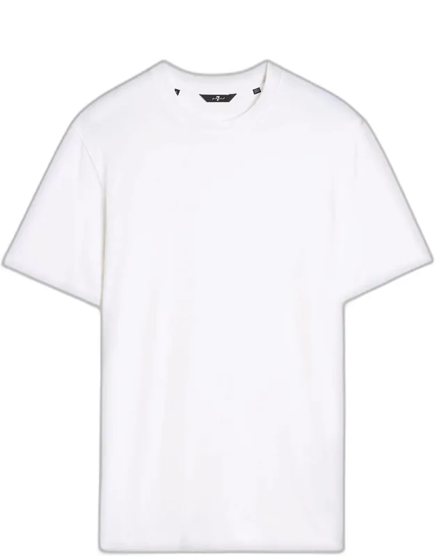 Crewneck Cotton-blend T-shirt