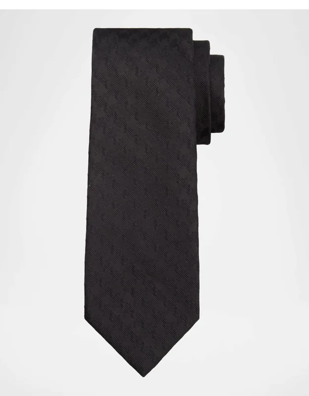 Textured Tonal Jacquard Linen Tie
