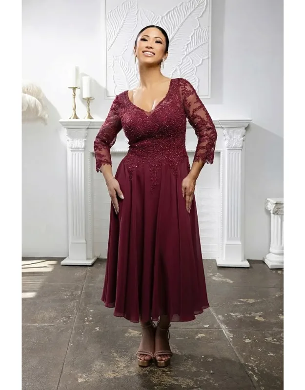 A-line V-neck Semi-formal Dress