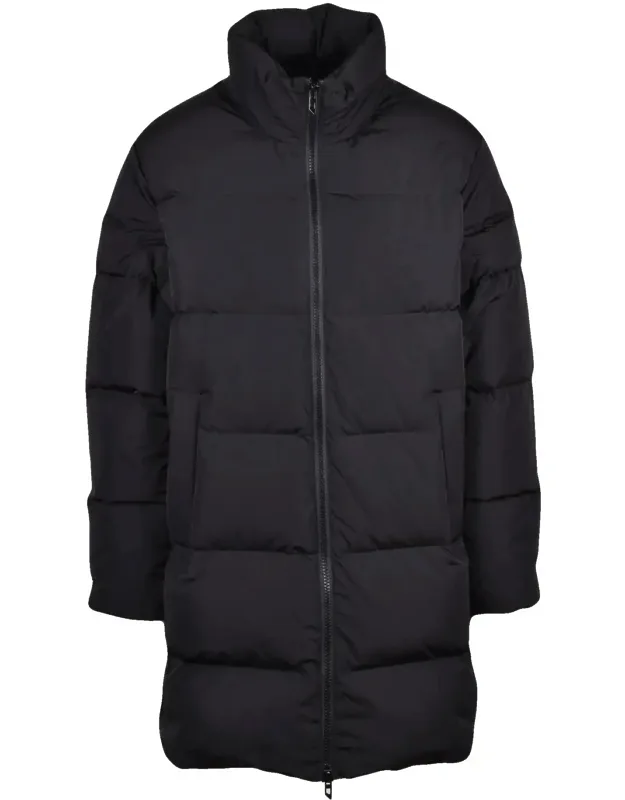 Nylon Long Down Jacket