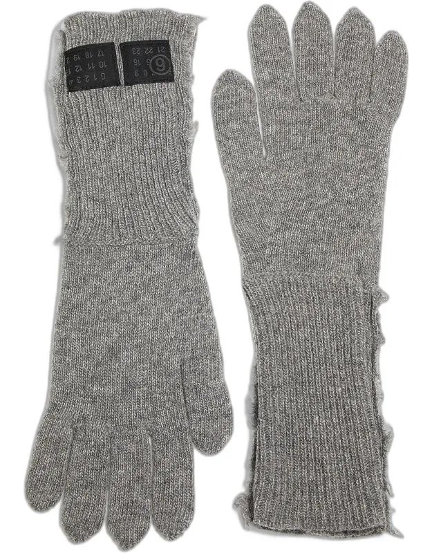 Ribbed Wool-blend Gloves