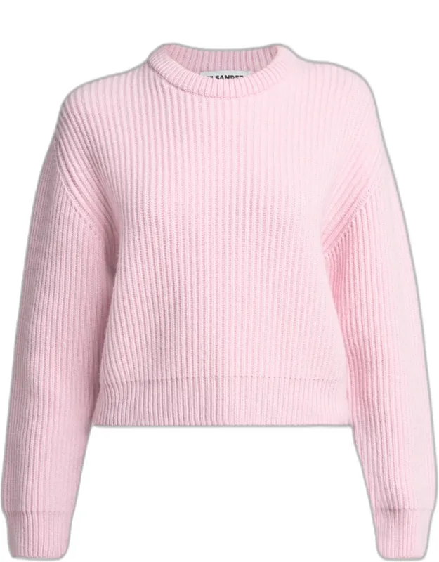Ribbed Wool Crewneck Sweater