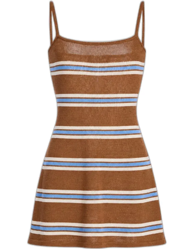 Striped Knit Mini Dress