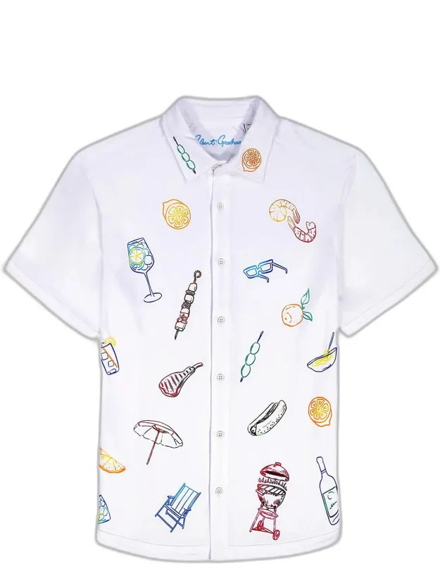 Out Of Office Cotton Short-sleeve Shirt
