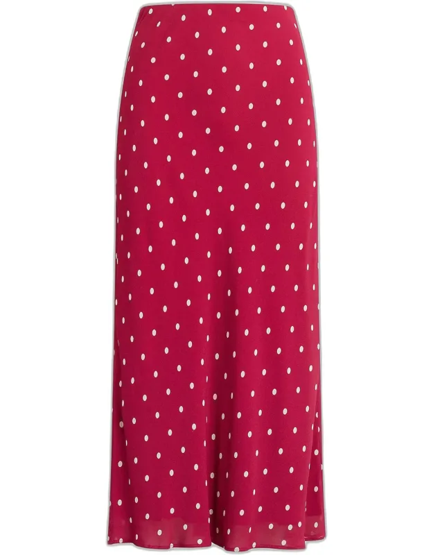 The Jojo Polka Dot Midi Skirt
