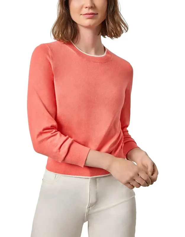Pico Edge Crewneck Linen-blend Sweater