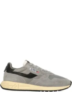 Suede Contrast Heel Sneakers