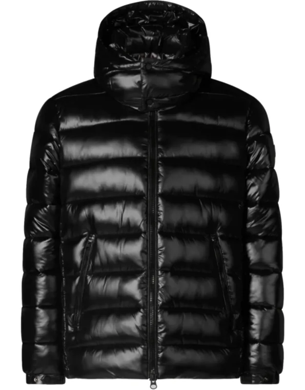 Padded Jacket With High Collar And Hood