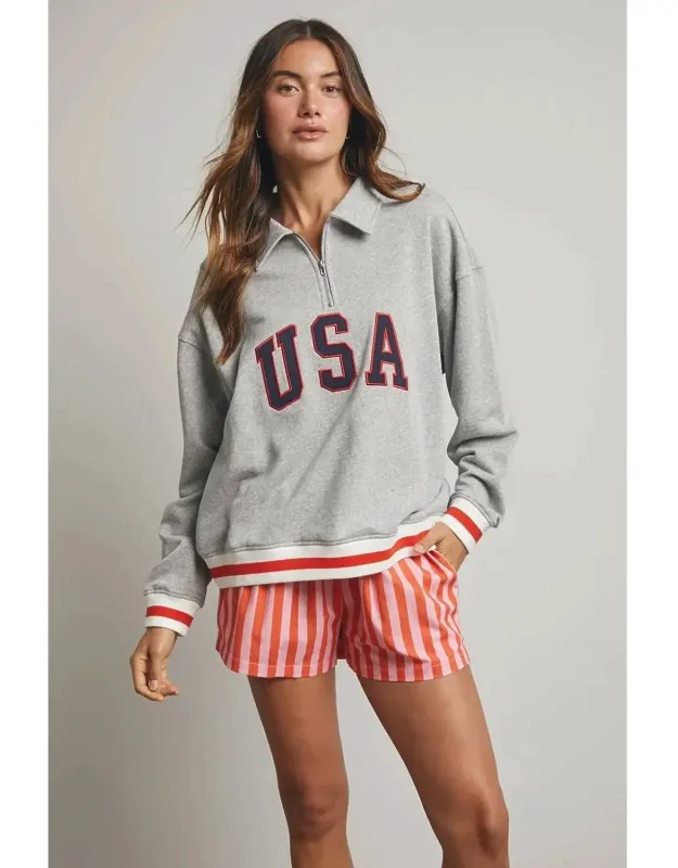 Half-zip Pullover Sweatshirt