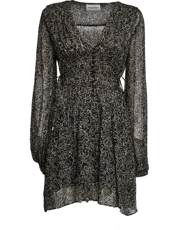 Printed Chiffon Day Dress