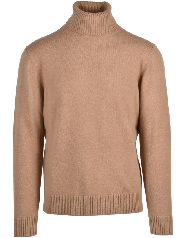 High Ribbed Turtleneck Cycling Sweater