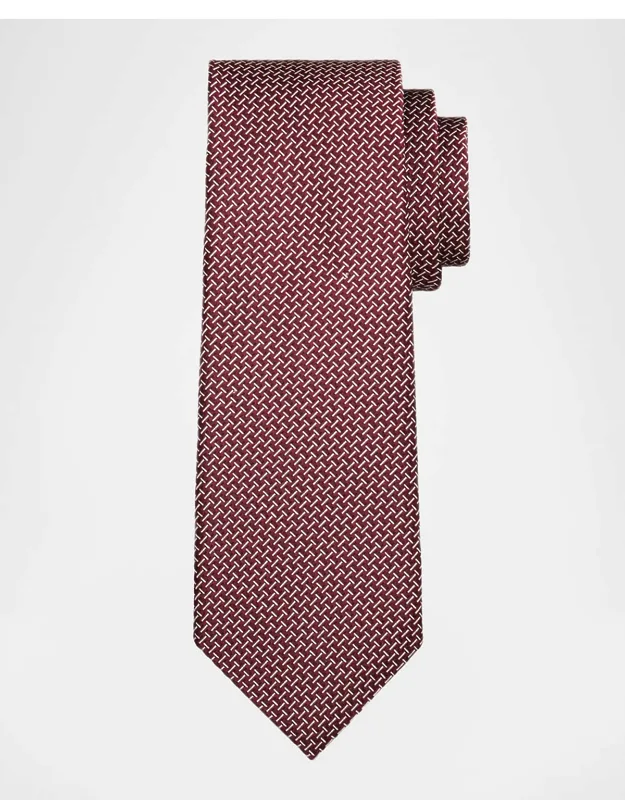 Linen Zipper-effect Tie