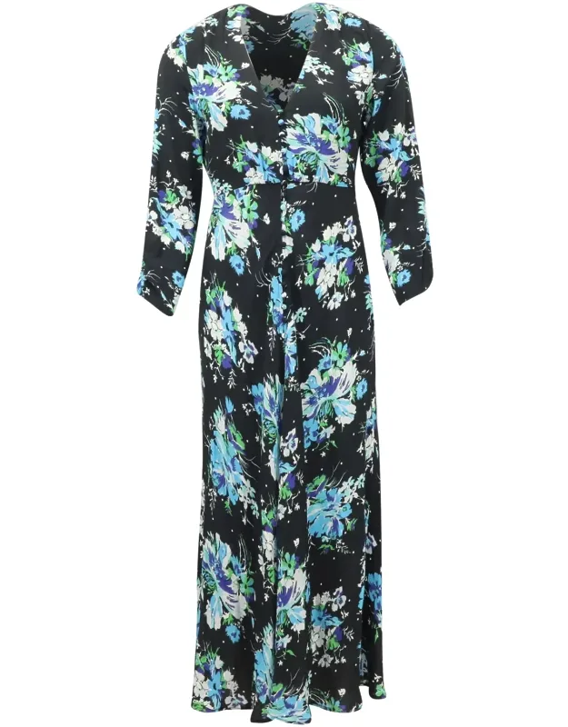 Floral Print Long Sleeve Dress