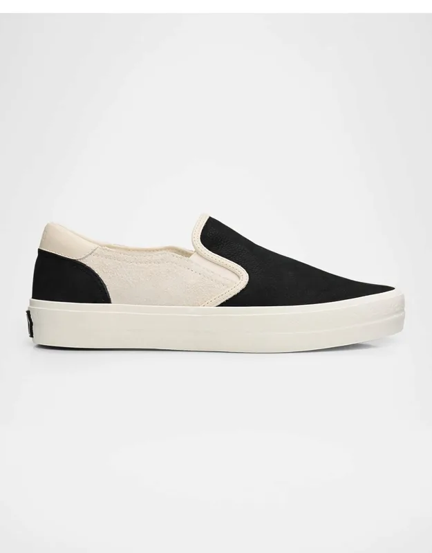 Laguna Leather And Suede Slip-on Sneakers