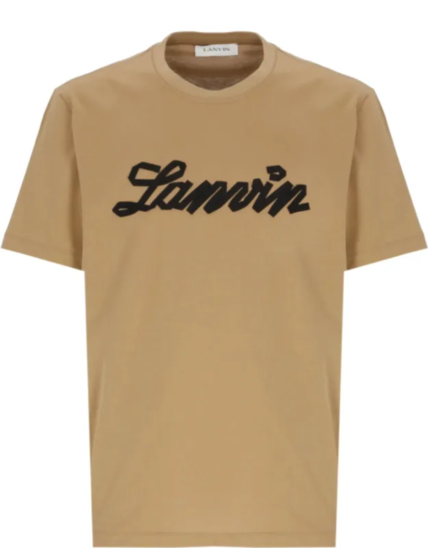 Logo Embossed Cotton T-shirt