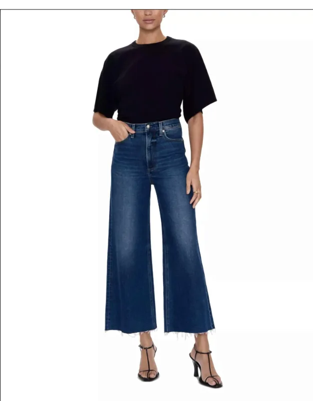 Lana Crop Jeans In With Zip Fly And Wide-leg Silhouette