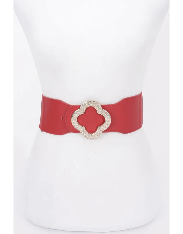 Faux Leather Stretch Belt