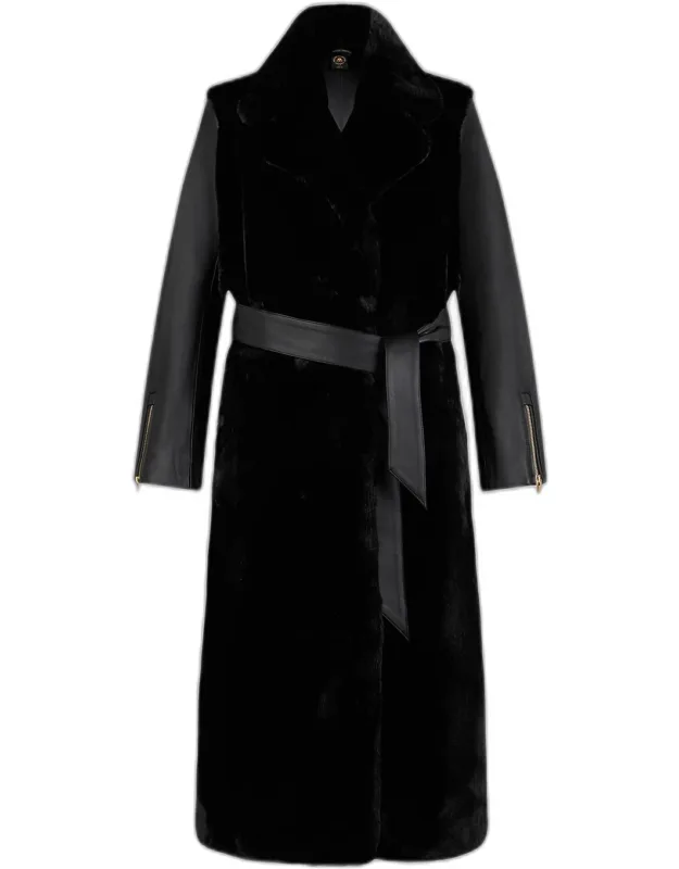 Bunny Tolina Faux-fur Trench Coat