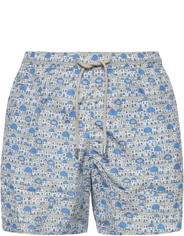 Light Blue Lighting Micro Fantasy Swim Shorts