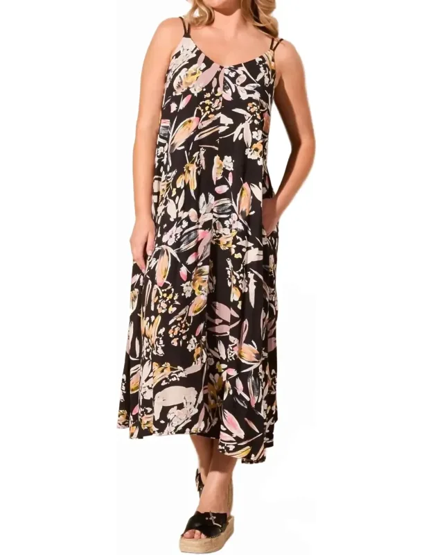 Adjustable Straps Maxi Dress