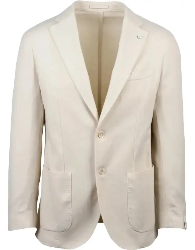 Classic Cut Blazer With Soft Hand And Unlined Interior