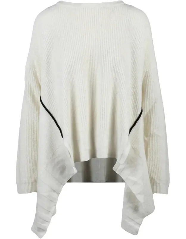 Asymmetric Crewneck Sweater