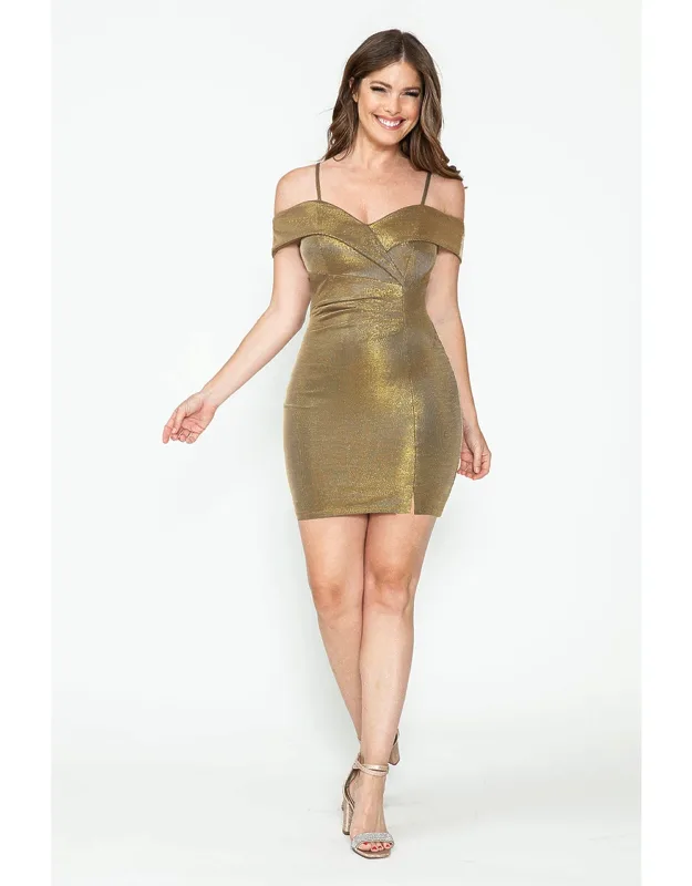Draped Fitted Cocktail Dress