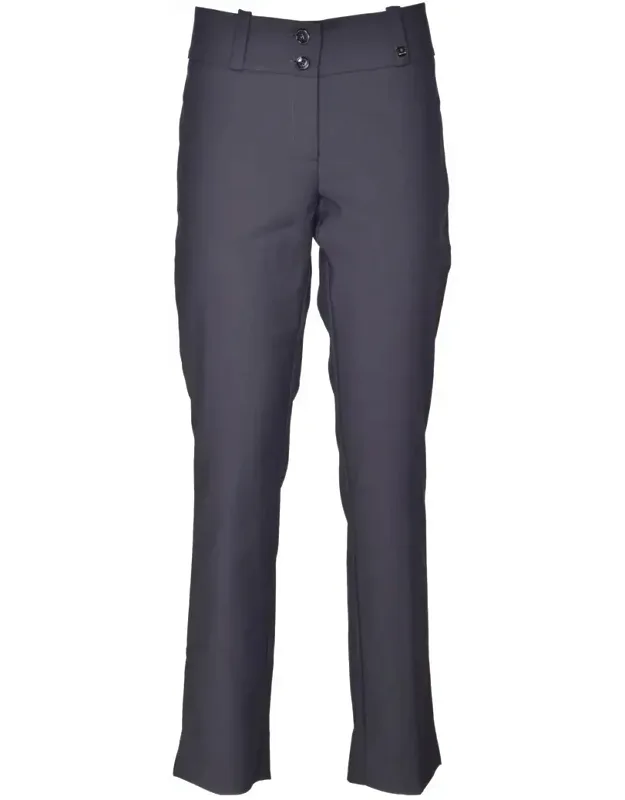 Straight-leg Stretch Trousers With Tailored Waistband