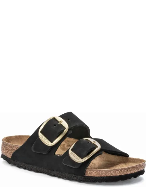 Arizona Big Buckle Nubuck Leather Sandals