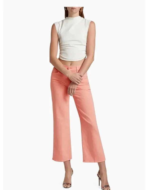 Mid Rise Wide Leg Jeans