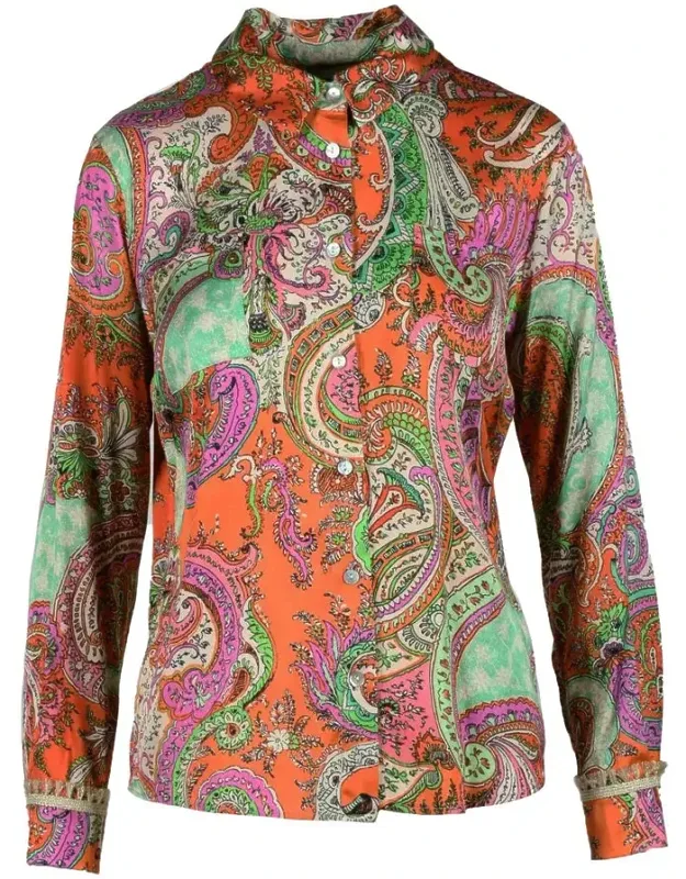 Paisley Viscose Casual Shirt