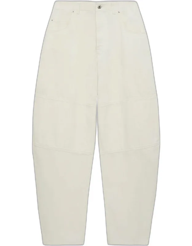 Paneled Wide-leg Jeans