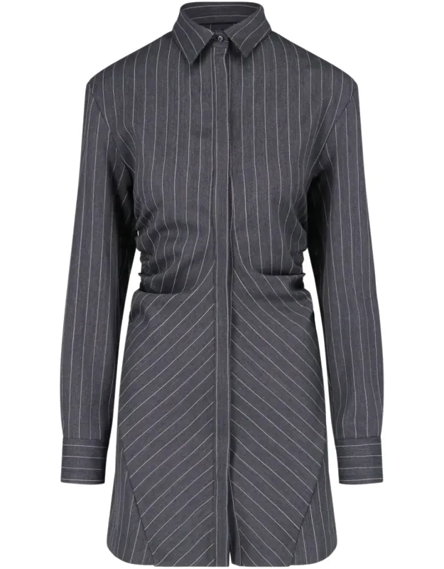 Pinstripe Mini Dress