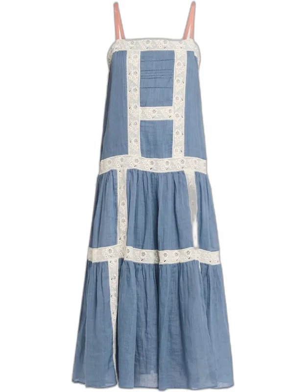 Mazarine Tiered Midi Dress