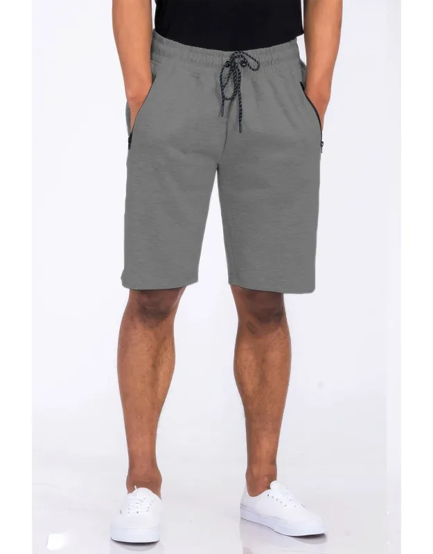 Cotton Blend Lounge Sweat Shorts - Soft, Breathable Fabric, Elastic Waist With Drawstring